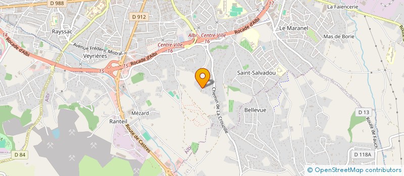 localisation de l'entreprise HOLDING JML  ALBI