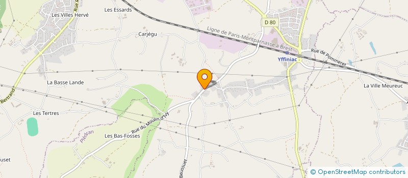 localisation de l'entreprise HOLDING JMMNB à YFFINIAC
