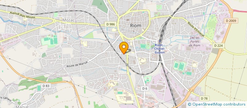 localisation de l'entreprise HOLDING JNFL  RIOM