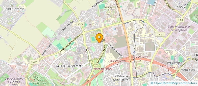 localisation de l'entreprise HOLDING JNT à CAEN