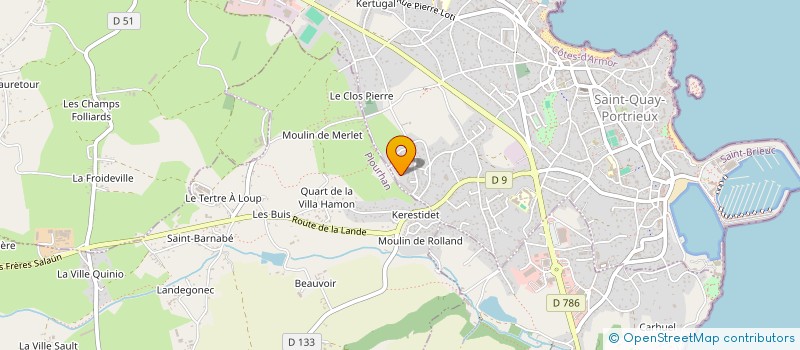 localisation de l'entreprise HOLDING JOLIVET LUCAS  SAINT-QUAY-PORTRIEUX