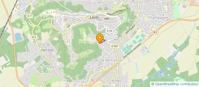 localisation de l'entreprise HOLDING JONNET à LAON