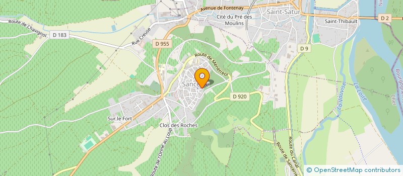 localisation de l'entreprise HOLDING JOSEPH VACHERON  SANCERRE