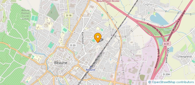localisation de l'entreprise HOLDING JOSIANE BERNARD  BEAUNE