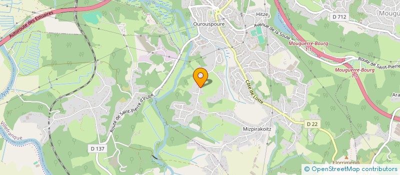 localisation de l'entreprise HOLDING JP à SAINT-PIERRE-D'IRUBE