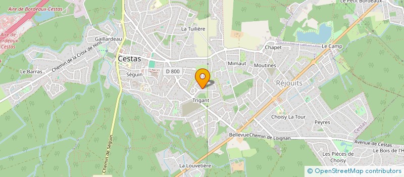 localisation de l'entreprise HOLDING JPJ à CESTAS