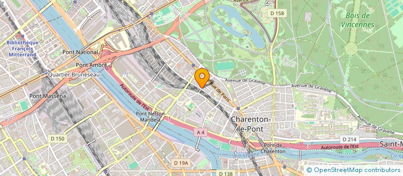 localisation de l'entreprise HOLDING JPM  CHARENTON-LE-PONT