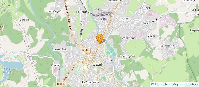 localisation de l'entreprise HOLDING JR  USSEL