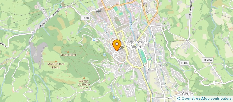 localisation de l'entreprise HOLDING JTK  BAGNERES-DE-BIGORRE