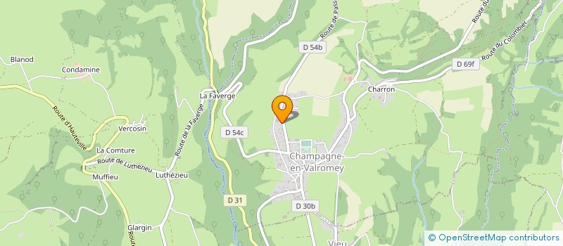 localisation de l'entreprise HOLDING JUILLET à CHAMPAGNE-EN-VALROMEY