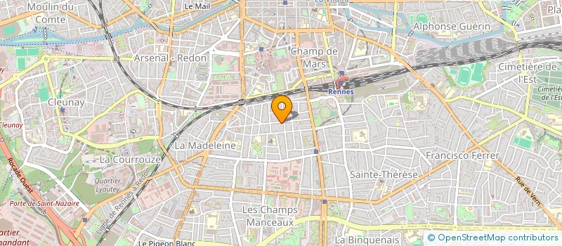 localisation de l'entreprise HOLDING JUIN CLEMENT  RENNES