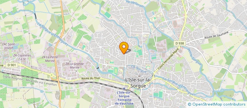 localisation de l'entreprise HOLDING JULIEN HUGUES  L'ISLE-SUR-LA-SORGUE
