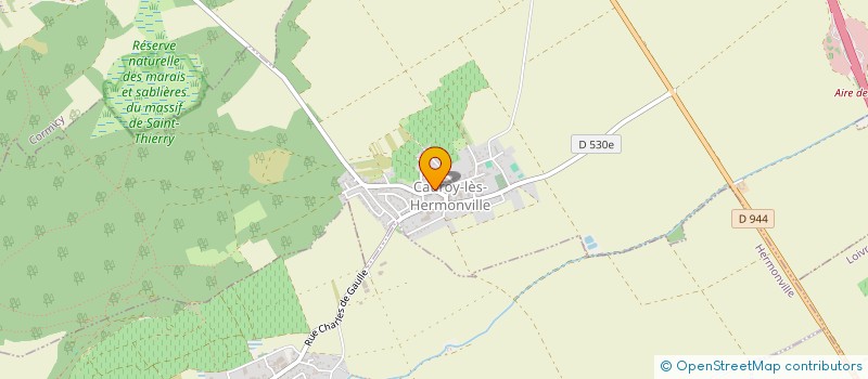 localisation de l'entreprise HOLDING JVF  CAUROY-LES-HERMONVILLE