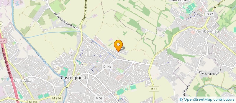 localisation de l'entreprise HOLDING JZ INVEST  CASTELGINEST