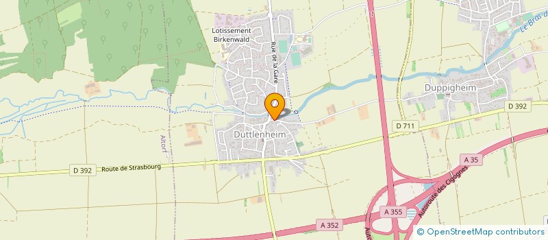 localisation de l'entreprise HOLDING K & E  DUTTLENHEIM