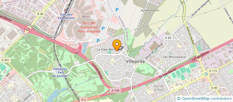 localisation de l'entreprise HOLDING KAJAAM à VILLEPINTE