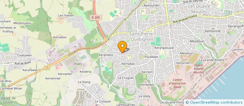 localisation de l'entreprise HOLDING KEROUDOU à BREST