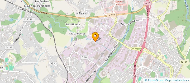 localisation de l'entreprise HOLDING KERVELLEC  LIMOGES