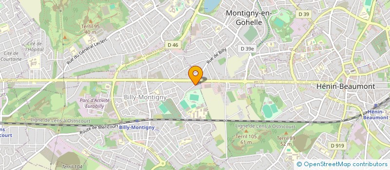 localisation de l'entreprise HOLDING KLARITY à BILLY-MONTIGNY