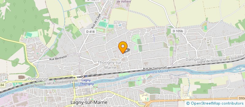 localisation de l'entreprise HOLDING KOMBIENI à THORIGNY-SUR-MARNE
