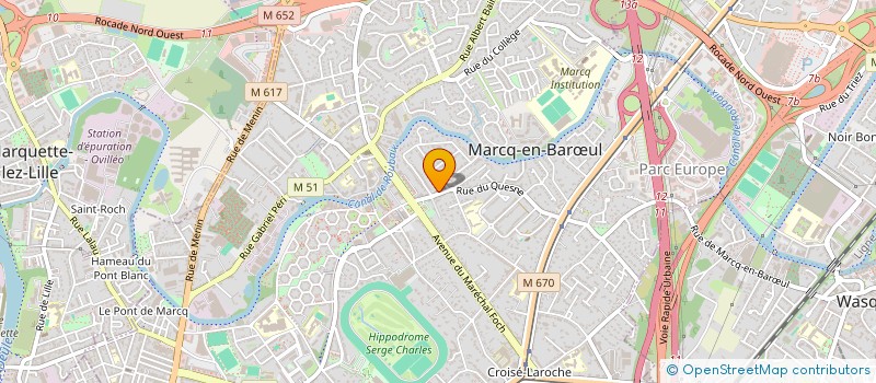 localisation de l'entreprise HOLDING KRZEMINSKI à MARCQ-EN-BARŒUL