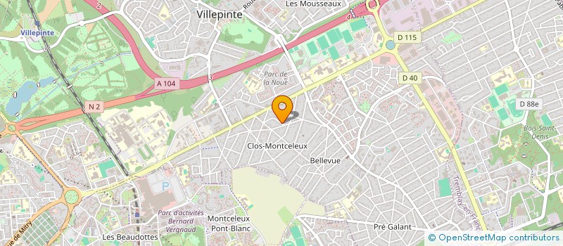 localisation de l'entreprise HOLDING KYA  VILLEPINTE
