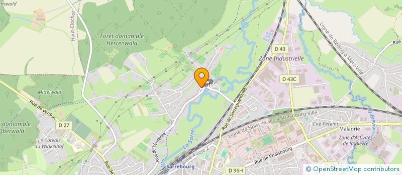localisation de l'entreprise HOLDING L'ANCIENNE BOULANGE  SARREBOURG