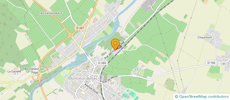 localisation de l'entreprise HOLDING L.B.A.  DOUE-EN-ANJOU