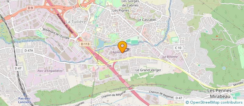 localisation de l'entreprise HOLDING L & C à LES PENNES MIRABEAU
