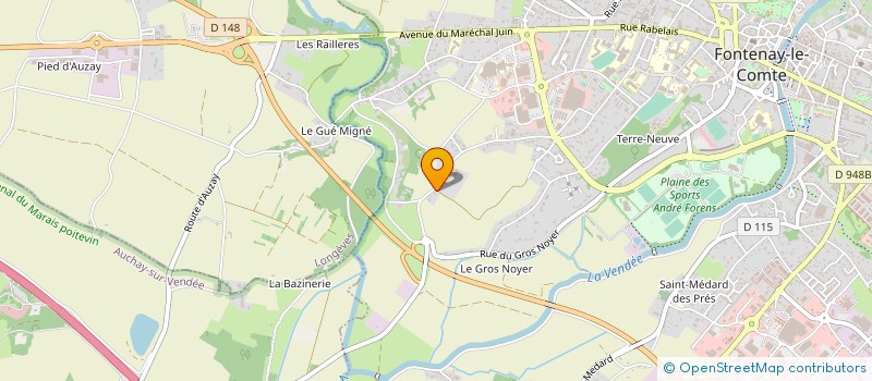 localisation de l'entreprise HOLDING L.F. à FONTENAY-LE-COMTE