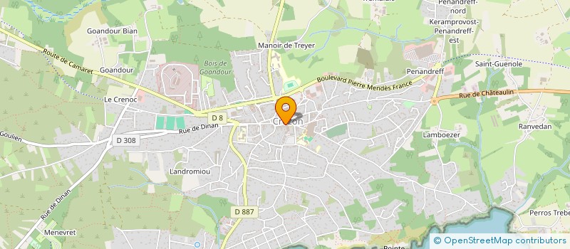 localisation de l'entreprise HOLDING L G  CROZON