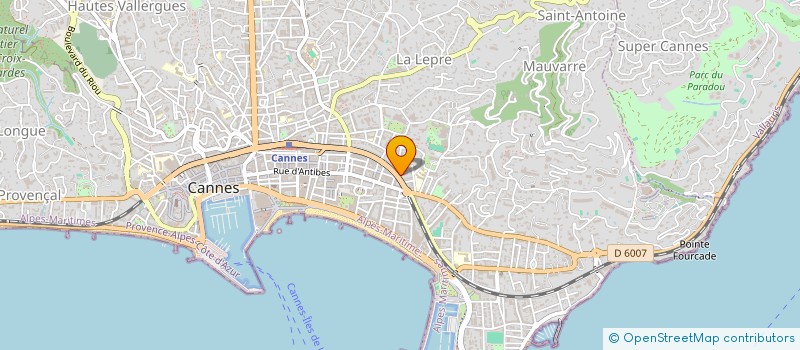 localisation de l'entreprise HOLDING L.G.A.  CANNES