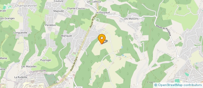 localisation de l'entreprise HOLDING L&M à TRELISSAC