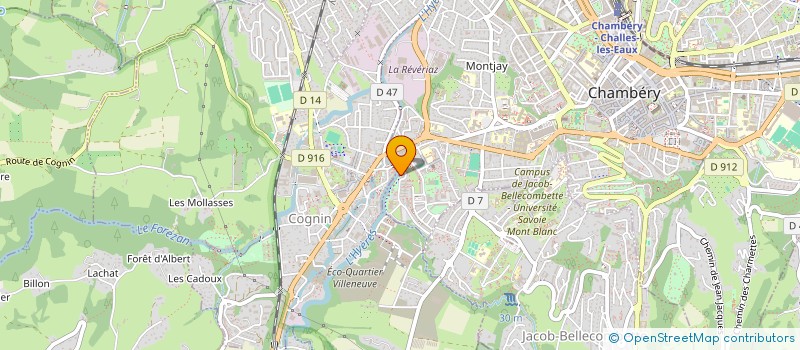 localisation de l'entreprise HOLDING L'UNITE  CHAMBERY