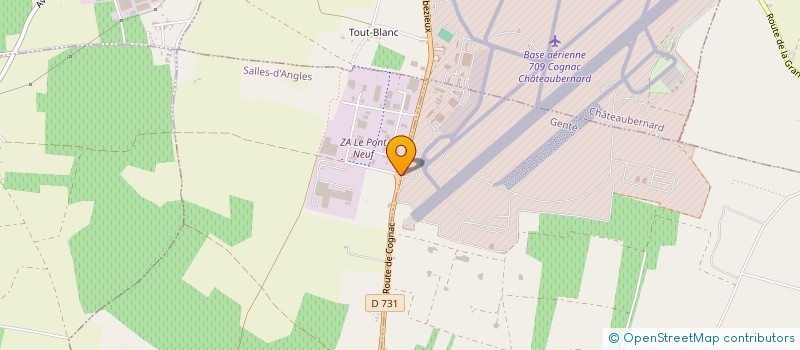 localisation de l'entreprise HOLDING LA COPACO à COGNAC