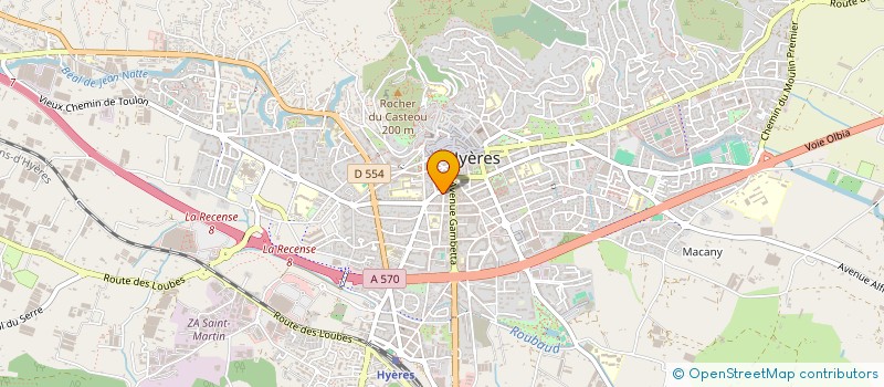 localisation de l'entreprise HOLDING LA COUPOLE à HYERES