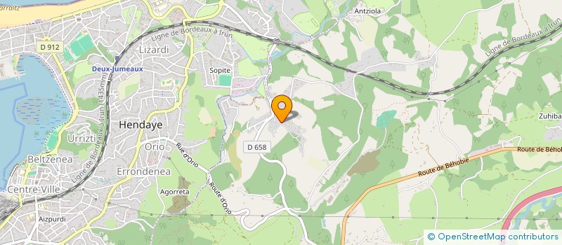 localisation de l'entreprise HOLDING LA CRISTALLERE  URRUGNE