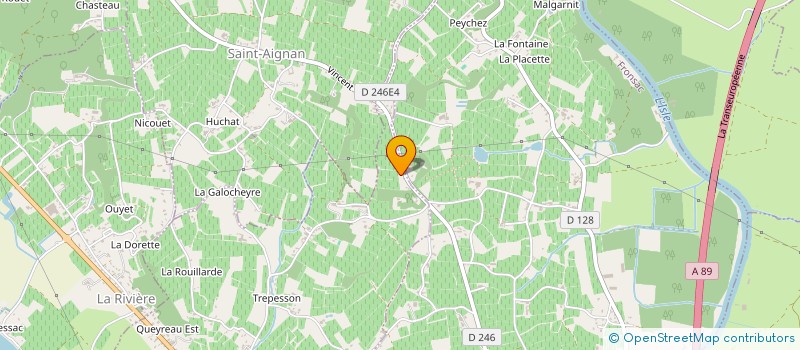 localisation de l'entreprise HOLDING LA MAISON D'EFFETS  SAINT-MICHEL-DE-FRONSAC