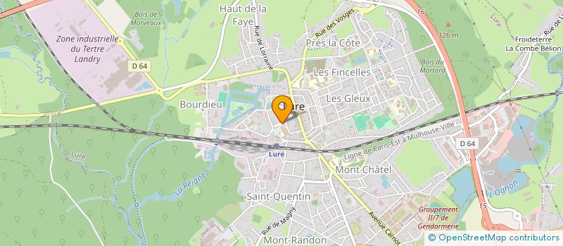 localisation de l'entreprise HOLDING LA NOTARIALE  LURE