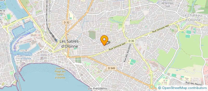 localisation de l'entreprise HOLDING LA PLAGE à LES SABLES D'OLONNE