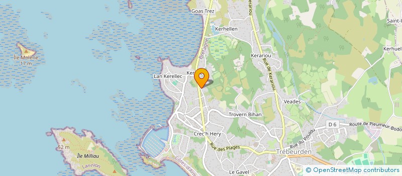 localisation de l'entreprise HOLDING LA RENARDIERE à TREBEURDEN