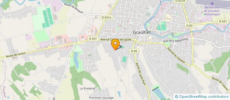 localisation de l'entreprise HOLDING LA ROSERAIE  GRAULHET