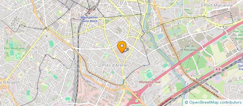 localisation de l'entreprise HOLDING LAB à MONTPELLIER