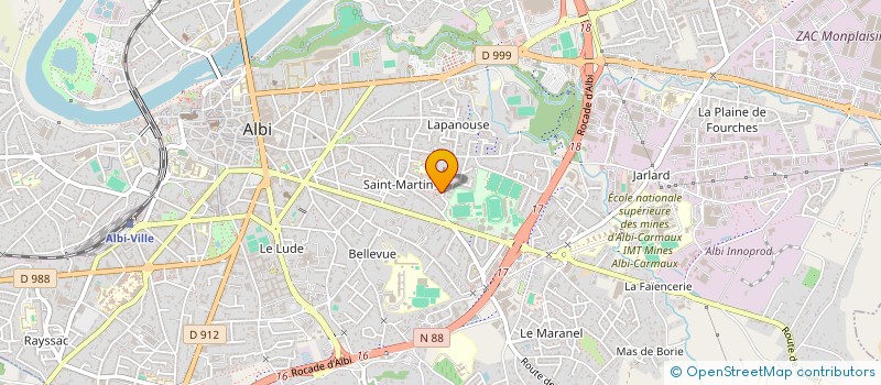 localisation de l'entreprise HOLDING LABORIE à ALBI