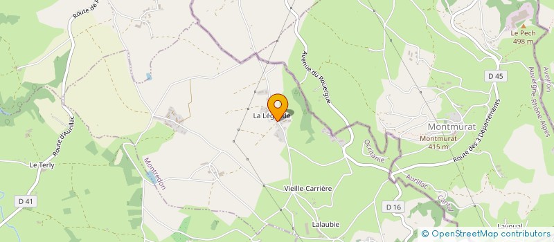 localisation de l'entreprise HOLDING LACAU  MONTREDON