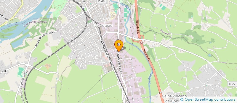 localisation de l'entreprise HOLDING LAFAY  ROANNE