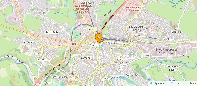 localisation de l'entreprise HOLDING LAL  RODEZ