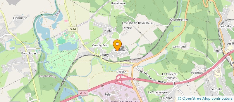 localisation de l'entreprise HOLDING LALY  THIERS