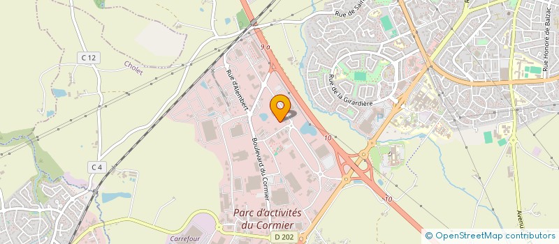 localisation de l'entreprise HOLDING LANDRY GOURDON à CHOLET