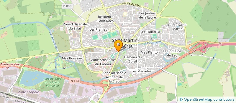localisation de l'entreprise HOLDING LAPEYRE GARIGLIO à SAINT-MARTIN-DE-CRAU